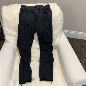 JOE’S cropped ripped jeans